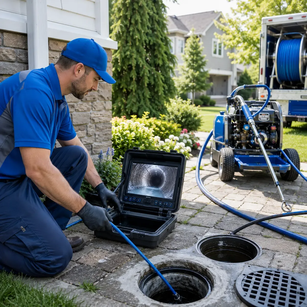 Outdoor drain cleaning professionals serving Machias, ME